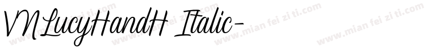 VNLucyHandH Italic字体转换
